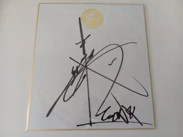 신일본 프로레슬링 TMDK 후지타 아키오 친필 사인 색지