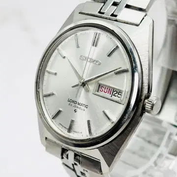 작동 SEIKO 로드매틱 23석 자동 태엽 남성용 손목시계
