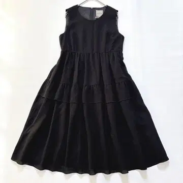 레어 데이지린 폭시 티어드 퍼퓸 원피스 블랙 38