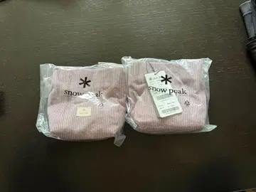 스노우피크 파우치 2개 세트 핑크
