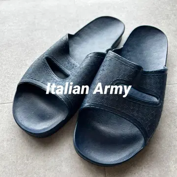 실물 USED 이탈리아군 PVC 러버 샌들 슬리퍼 NAVY 27.7