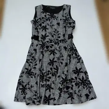 블루이스트 사이드 리본 포함! 꽃 & 체크 무늬 원피스 2