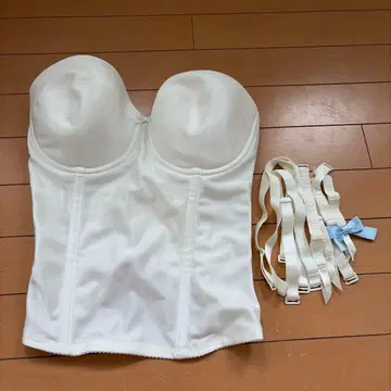 웨딩 와코루 화이트 코르셋 브라이덜 이너 F90