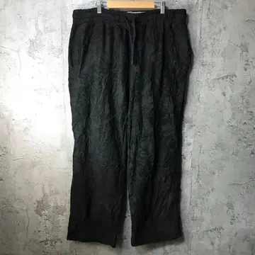 E290 구제 의류 파자마 팬츠 블랙 무지 90s Y2K