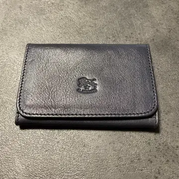 일비종떼 네이비 가죽 명함지갑