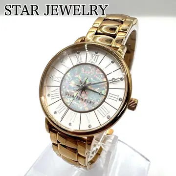 [가동품] STAR JEWELRY 골드 손목시계 조디악