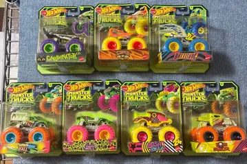 핫휠 몬스터 트럭 glow in the dark 7대 세트