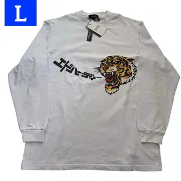 레어 Ed Hardy 에드하디 롱T 타이거 tiger L 화이트