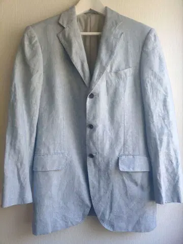 QUALITALIA 테일러드 자켓 DRAPERS 원단 린넨 자켓 일본제