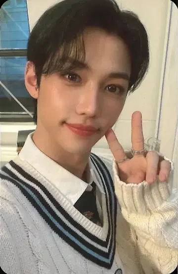 StrayKids WAVE13 FELIX NACIFIC 콜라보 뒷면 그린