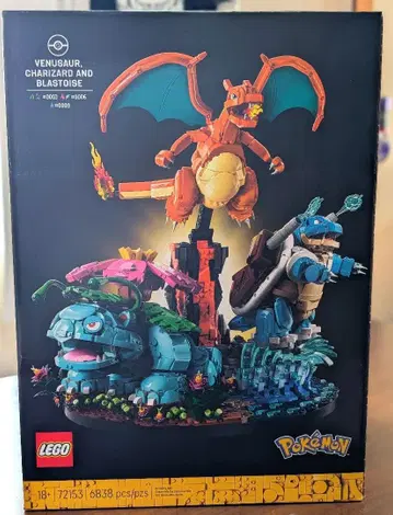 LEGO 포켓몬 이상해꽃 리자몽 거북왕 72153