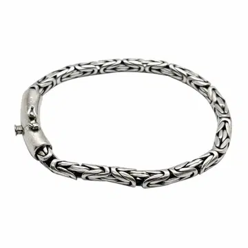 체인 팔찌 SILVER925 뜨개질 비잔틴 체인 남성용