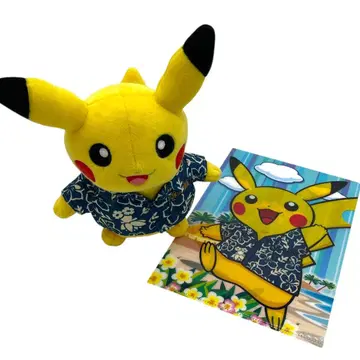 바캉스 피카츄 카리유시 하와이안 셔츠 봉제 인형 오키나와 한정판