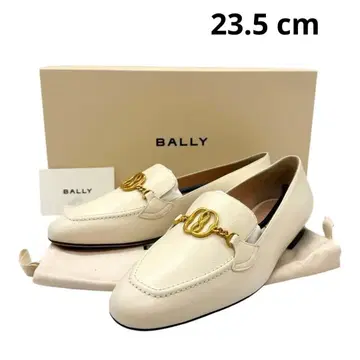 새상품 발리 가죽 로퍼 여성용 아이보리 23.5 BALLY