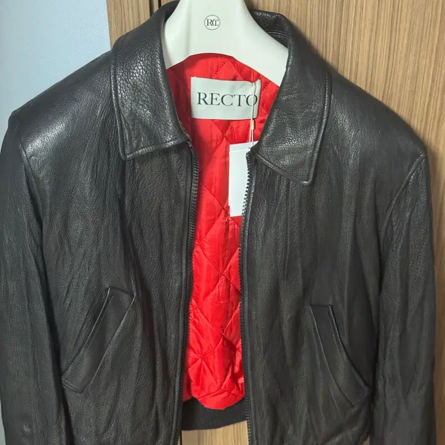 ジャケット・アウター RECTO BEN GOAT LEATHER JUMPER sizeS BUNJANG] RECTO Ben Goat Leather Jumper Jacket / [새상품] 렉토 Ben
