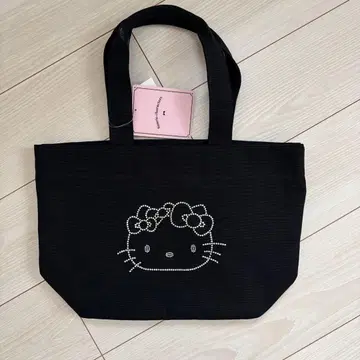 미사용 새상품 일광화상 키티 토트백 블랙