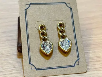 D8021 [모네] 체인 하트 귀걸이