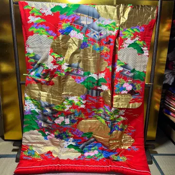 우치카케 이로 우치카케 순수 실크 손글씨 유젠 아키야마 쇼