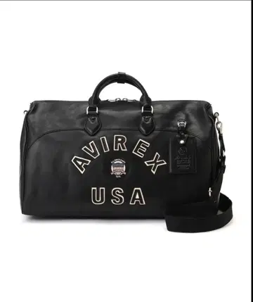 AVIREX 블랙 보스턴 백 더플백
