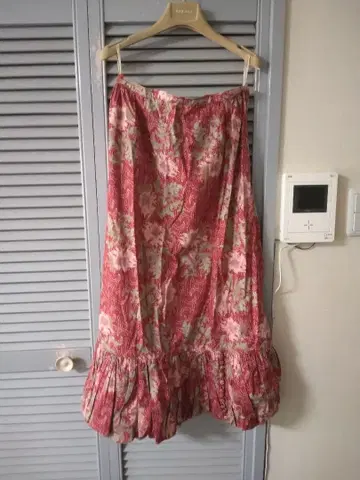 레어 PINK HOUSE SHOW 핑크하우스 쇼 플라워 무늬 롱 스커트