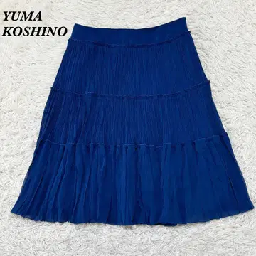 [ 새상품급 ] YUMA KOSHINO 무릎 기장 캉캉 스커트 40 블루