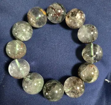 브라질산 그린 가든 쿼츠 거대 구슬 팔찌(18~18.5mm)