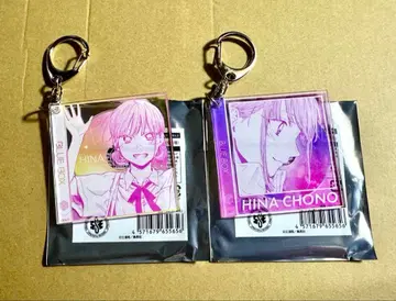 푸른상자전 CD 자켓풍 아크릴 키링 초노 히나 2개 세트