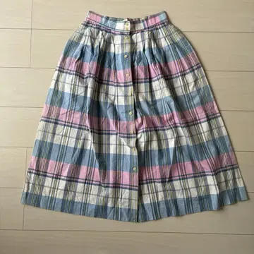 Brooks Brothers 마드라스 체크 스커트 11호