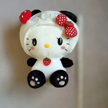 헬로키티 딸기 리본 봉제 인형