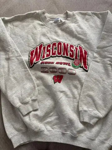 위스콘신 대학교 로즈 보울 2000 맨투맨 빈티지
