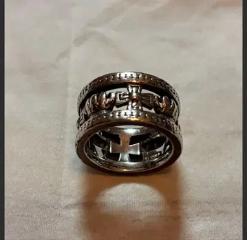 저스틴 데이비스 크로스 크라운 반지 SILVER925