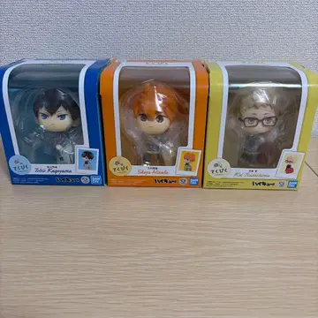 BANDAI 테쿠피쿠 피규어 3체 세트 카게야마 히나타 츠키시마 하이큐