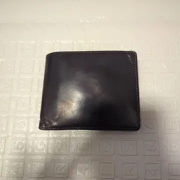 AGIHEI COMME CA 브라운 천연 가죽 가죽 접이식 지갑