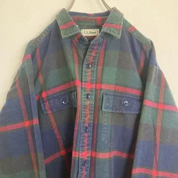 L.L.Bean 엘엘빈 체크 플란넬 셔츠 90s