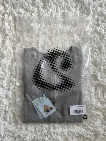 coyseio RAW EDGE CARDIGAN MELANGE GREY