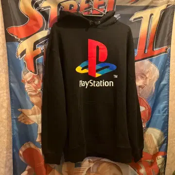 PlayStation 로고 후드티 COSPA XL 블랙