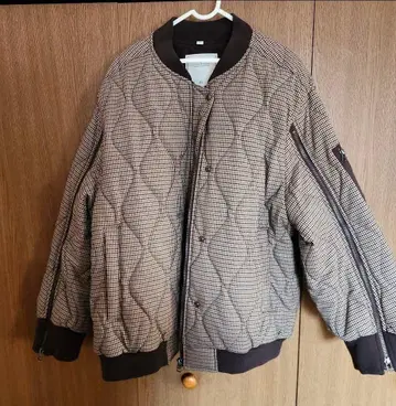 GU 체크 무늬 퀼팅 자켓 3XL