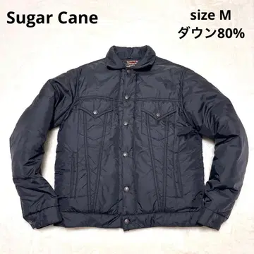 레어 슈가케인 다운 트래커 자켓 블랙 M