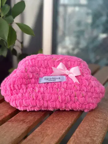 가마구치 크로셰 뜨개질 화장품 파우치 #3