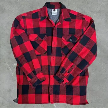 16 ROTHCO 보아 라이닝 버팔로 체크 플란넬 자켓 M