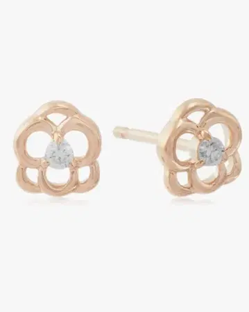 K10 핑크 골드 귀걸이 품번: 111446153106