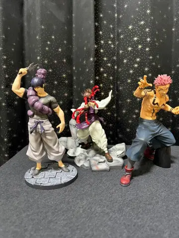 애니메이션 피규어 3체 세트 다이나믹 포즈