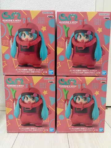 GUNDAM x MIKU 피규어 4개 세트