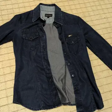 EMPORIO ARMANI 긴팔 셔츠 S 사이즈 다크 블루