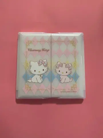 챠미 키티 삼면경 접이식 컴팩트 거울 헤이세이 레트로 당시물