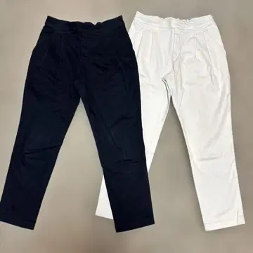 BEARDSLEY 비어즐리 팬츠 2개 세트 네이비 아이보리