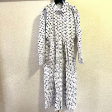 IKUMI 마루산카쿠시카쿠 롱 셔츠 원피스