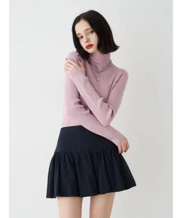 jouetie 핑크 터틀넥 니트