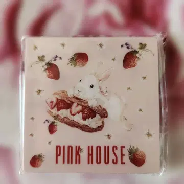 핑크하우스 토끼 스위츠 코스터 4장 세트