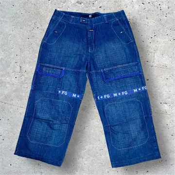 마리떼 프랑소와 저버 샤틀 팬츠 데님 42 블루 테이프 Y2K